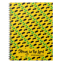 JAMAICA Ephesians 6:10 Christelijke Bijbel Schrift Notitieboek