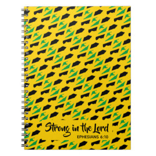 JAMAICA Ephesians 6:10 Christelijke Bijbel Schrift Notitieboek