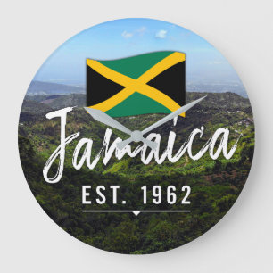 "Jamaica Est. 1962" Blue Mountains met vlag Grote Klok