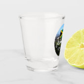 "Jamaica Est. 1962" Blue Mountains met vlag Shot Glas (Links)