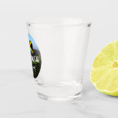 "Jamaica Est. 1962" Blue Mountains met vlag Shot Glas (Rechts)