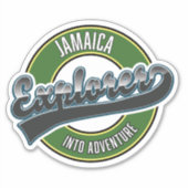 Jamaica Explorer in Adventure logo Sticker (Voorkant)