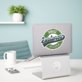 Jamaica Explorer in Adventure logo Sticker (Laptop op bureau)