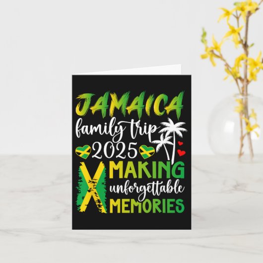 Jamaica Familiereis 2025 Herinneringen Maken Jamai Kaart (Gele Bloem)