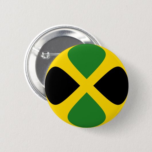 Jamaica Fisheye Flag Button (Voorkant /achterkant)