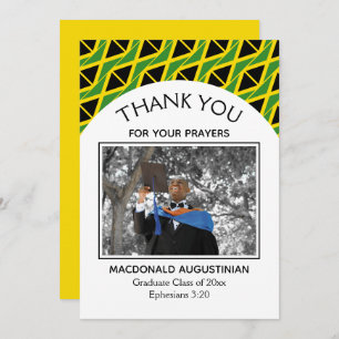 Jamaica Flag Afstuderen Foto Bedankkaart