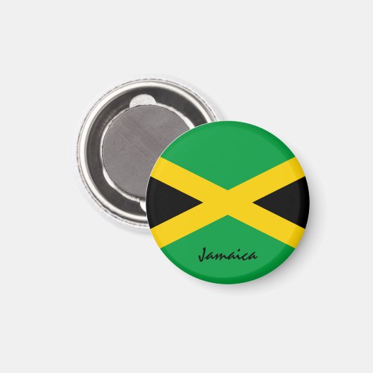 Jamaica flag & America - reis-/sportfans Magneet (Voorkant / Achterkant)