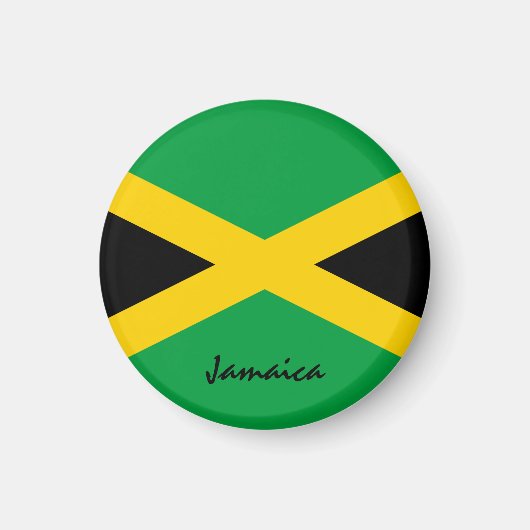 Jamaica flag & America - reis-/sportfans Magneet (Voorkant)