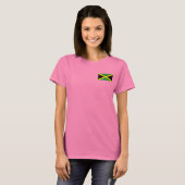 Jamaica Flag and Map dk T-Shirt (Voorkant volledig)