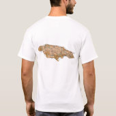 Jamaica Flag and Map T-Shirt (Achterkant)