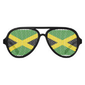 Jamaica Flag Aviator Zonnebril (Voorkant)