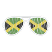 Jamaica Flag Aviator Zonnebril (Voorkant)