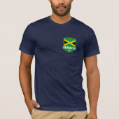 Jamaica Flag Badge Chest Pocket T-shirt (Voorkant)
