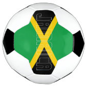 Jamaica Flag Black Green Yellow Patriotic Voetbal (Gedraaid)