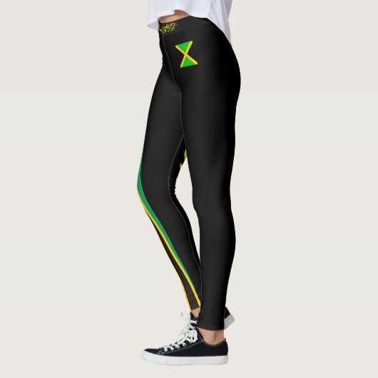 JAMAICA FLAG BLACK LEGGINGS HAVIC ACD (Links)