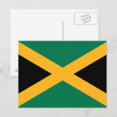 Jamaica Flag Briefkaart (Voorkant / Achterkant)