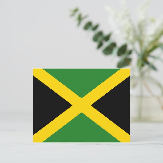 Jamaica Flag Briefkaart (Staand voorkant)
