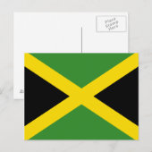 Jamaica Flag Briefkaart (Voorkant / Achterkant)