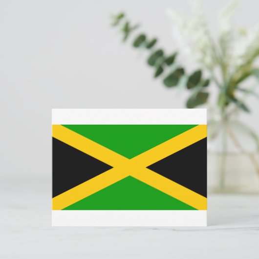 Jamaica Flag Briefkaart (Staand voorkant)