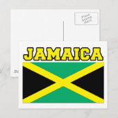 Jamaica Flag Briefkaart (Voorkant / Achterkant)
