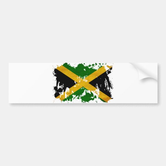 Jamaica Flag Bumpersticker (Voorkant)