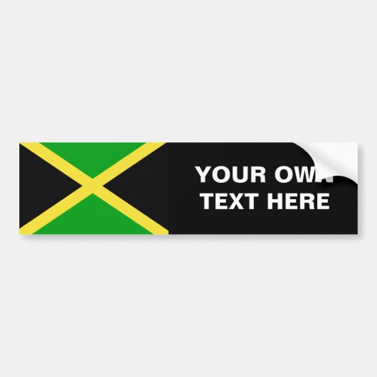 Jamaica Flag Bumpersticker (Voorkant)