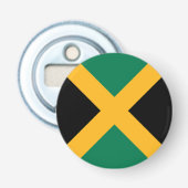 Jamaica Flag Button Flesopener (Voorkant)