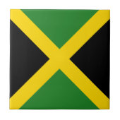 Jamaica Flag Ceramic Tile Tegeltje (Voorkant)