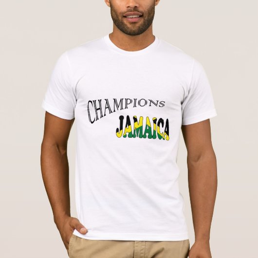 Jamaica Flag champions sportshirt T-shirt (Voorkant)