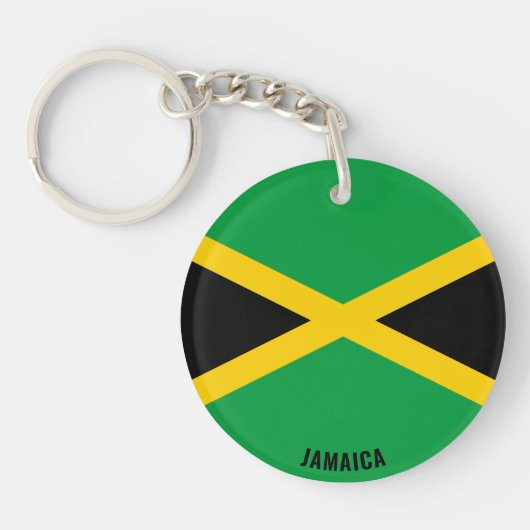 Jamaica Flag Charming Patriotic Sleutelhanger (Voorkant)