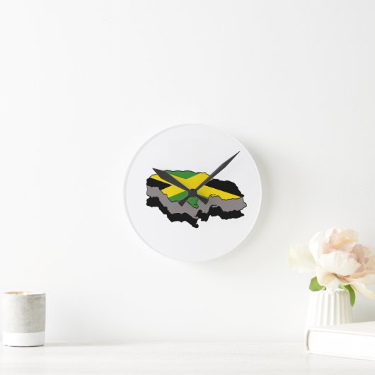 Jamaica Flag Clock Ronde Klok (Huis)