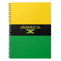 Jamaica Flag Colors Modern Notitieboek