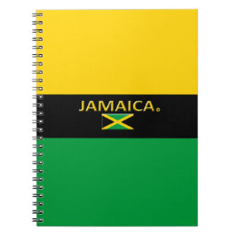 Jamaica Flag Colors Modern Notitieboek