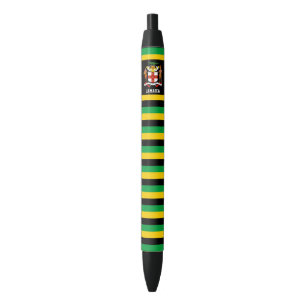 Jamaica Flag Cute Patriotic Zwarte Inkt Pen