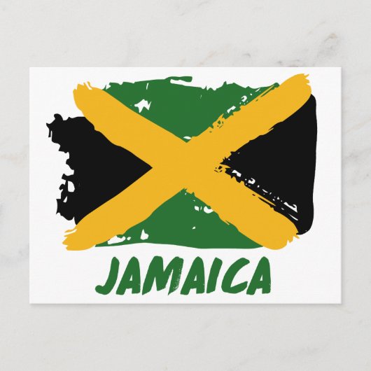 Jamaica Flag Design Briefkaart (Voorkant)