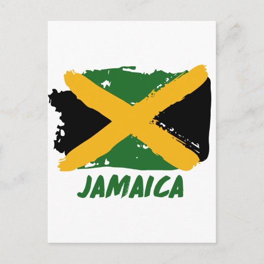 Jamaica Flag Design Briefkaart (Voorkant)