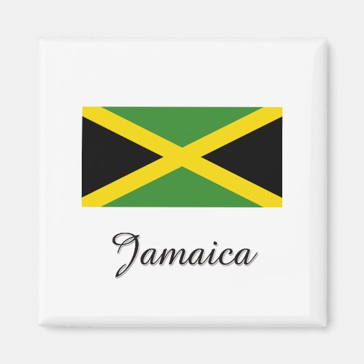 Jamaica Flag Design Magneet (Voorkant)