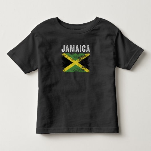 Jamaica Flag Distressed - Jamaican Flag Kinder Shirts (Voorkant)