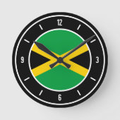 Jamaica Flag Elegant Ronde Klok (Voorkant)