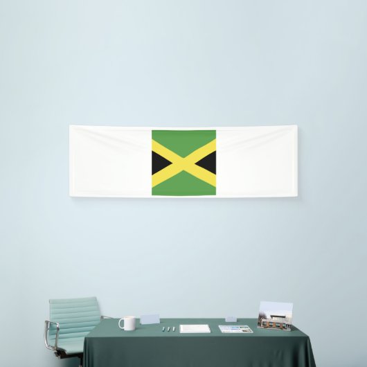 Jamaica Flag Emblem Spandoek (Beurs)
