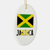 Jamaica Flag en Word Keramisch Ornament (Rechts)