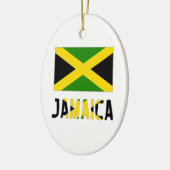 Jamaica Flag en Word Keramisch Ornament (Links)