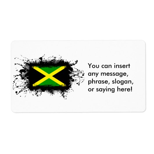 Jamaica Flag Etiket (Voorkant)