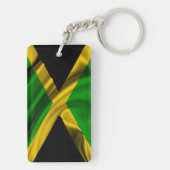 Jamaica Flag Fabric Sleutelhanger (achterkant)