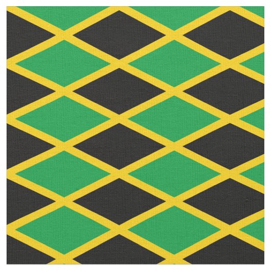 Jamaica Flag Fabric & trendy mode/reggae Stof (Close Up)
