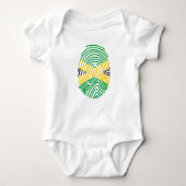 Jamaica Flag Fingerprint Romper (Voorkant)