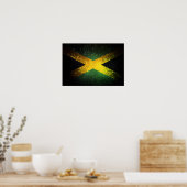 Jamaica Flag Fireworks Poster (Keuken)
