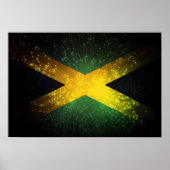 Jamaica Flag Fireworks Poster (Voorkant)