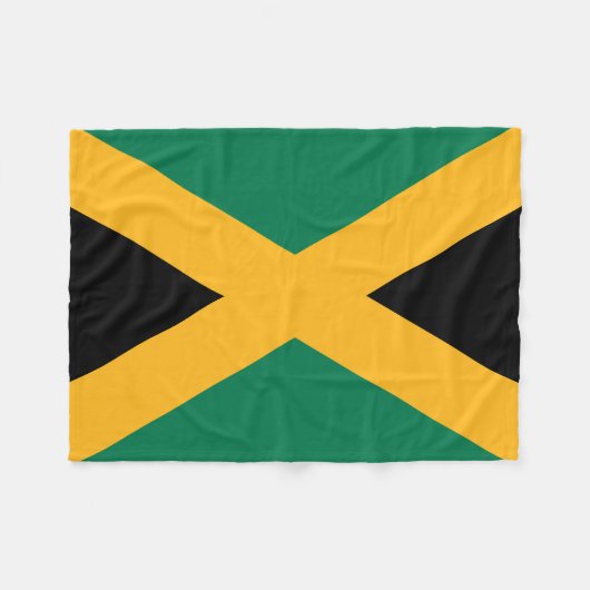 Jamaica Flag Fleece Deken (Voorkant (Horizontaal))