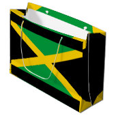 Jamaica Flag Gift Bag Groot Cadeauzakje (Voorkant Gekanteld)